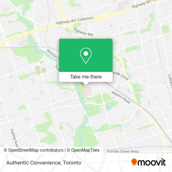 Authentic Convenience map