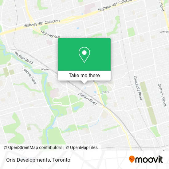 Oris Developments map