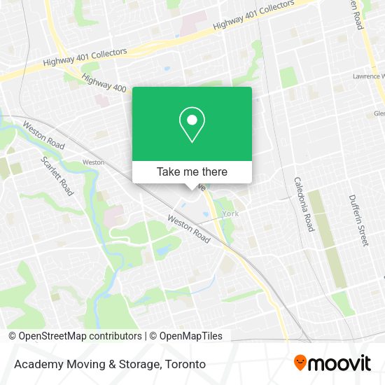 Academy Moving & Storage map