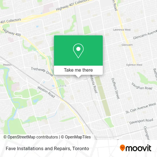 Fave Installations and Repairs map