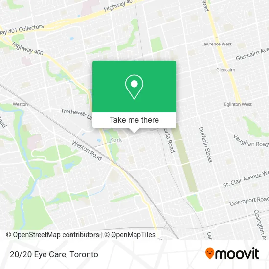 20/20 Eye Care map