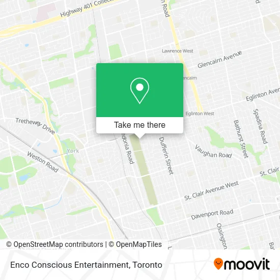 Enco Conscious Entertainment map