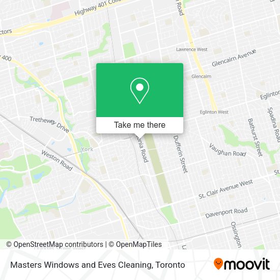 Masters Windows and Eves Cleaning map