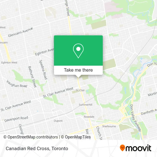 Canadian Red Cross map