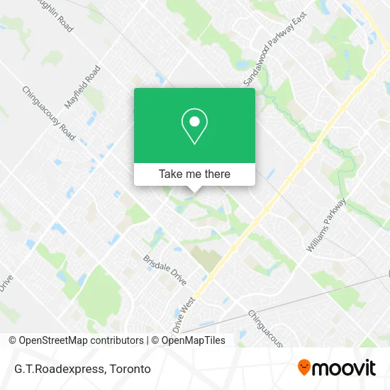 G.T.Roadexpress map