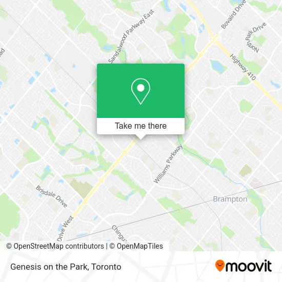 Genesis on the Park map