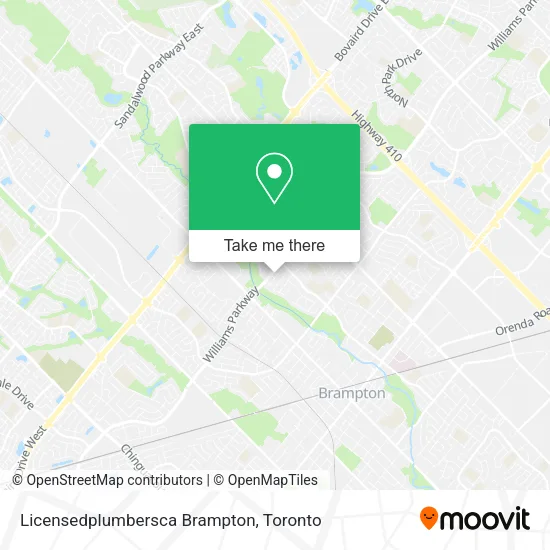 Licensedplumbersca Brampton map