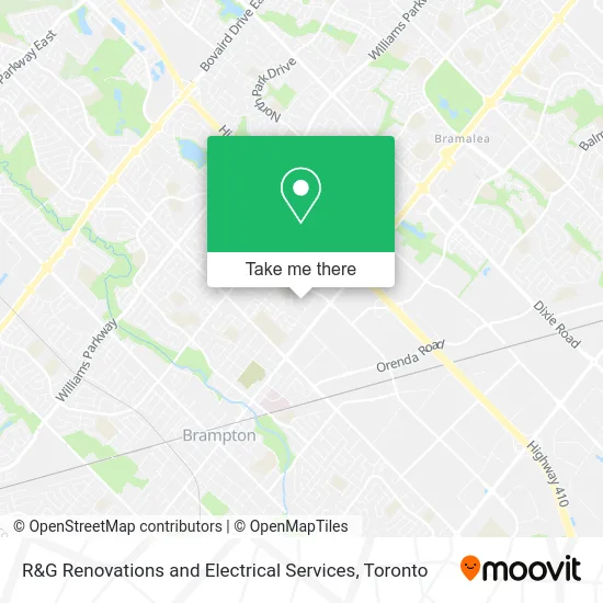 R&G Renovations and Electrical Services map