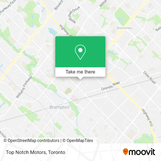 Top Notch Motors map