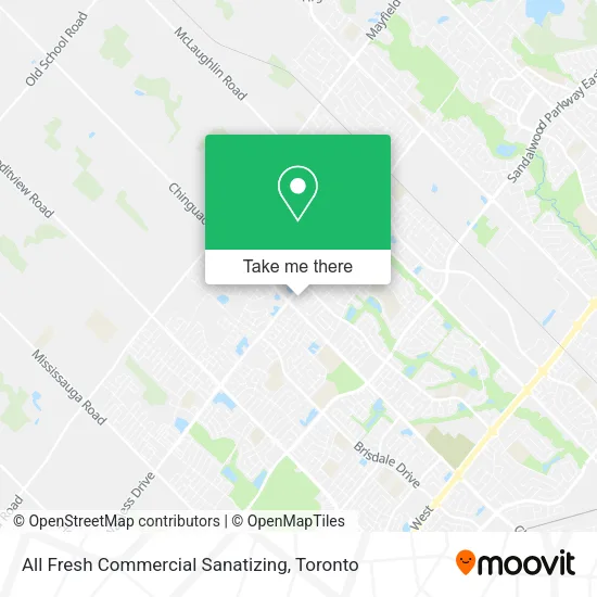 All Fresh Commercial Sanatizing map