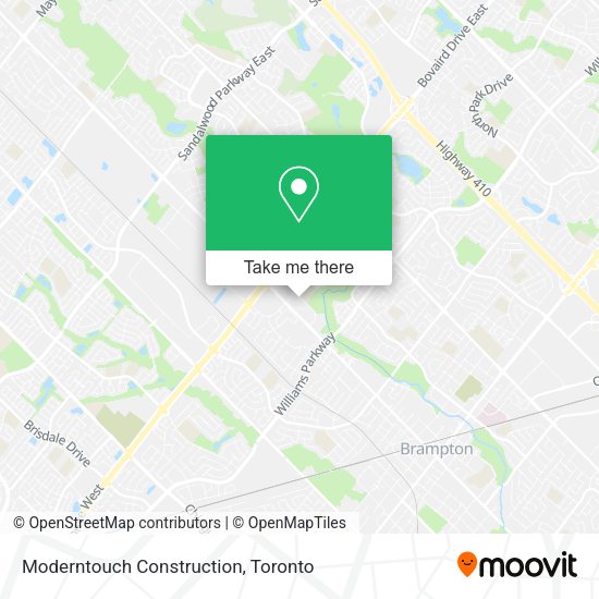 Moderntouch Construction map
