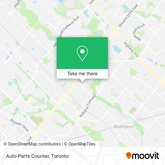 Auto Parts Counter map