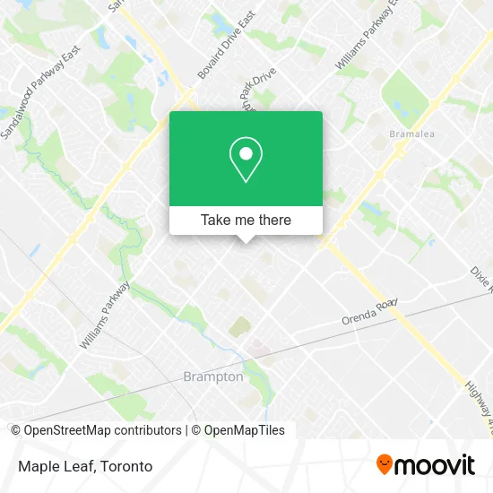 Maple Leaf map