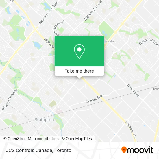 JCS Controls Canada map