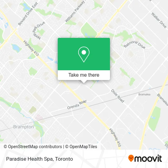 Paradise Health Spa map