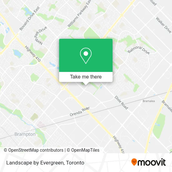 Landscape by Evergreen map