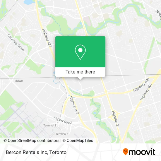 Bercon Rentals Inc map
