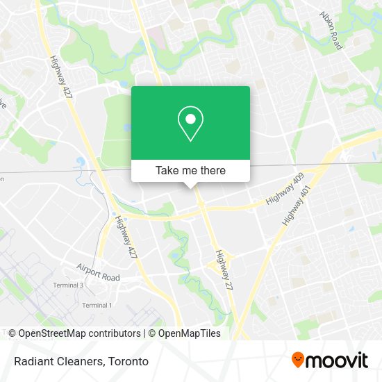 Radiant Cleaners map