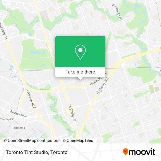 Toronto Tint Studio map