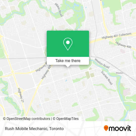 Rush Mobile Mechanic map