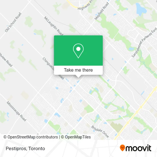 Pestipros map