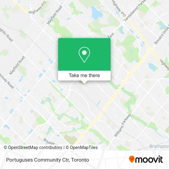 Portuguses Community Ctr map