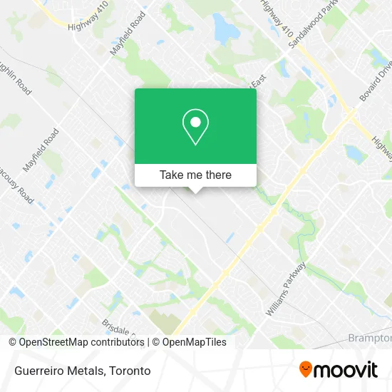 Guerreiro Metals map