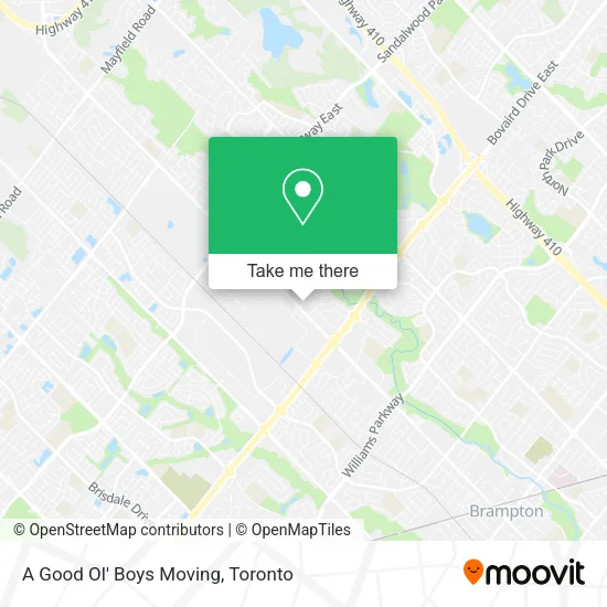 A Good Ol' Boys Moving map