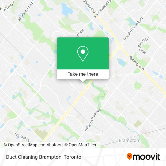 Duct Cleaning Brampton map