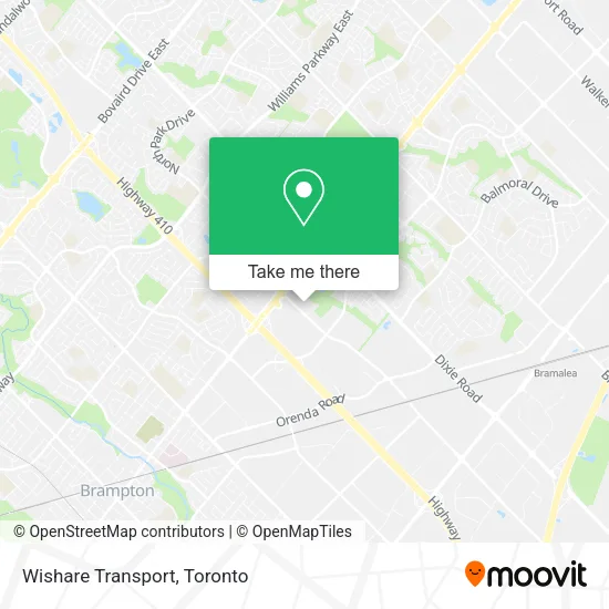 Wishare Transport map