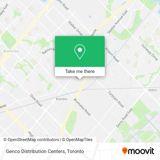 Genco Distribution Centers map