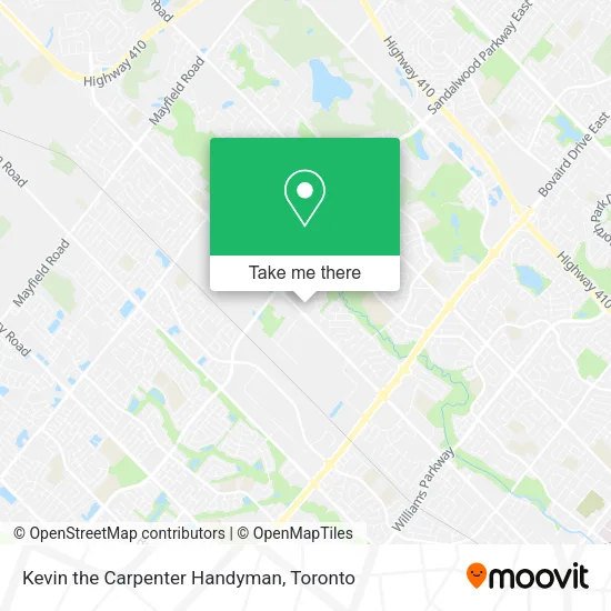 Kevin the Carpenter Handyman map
