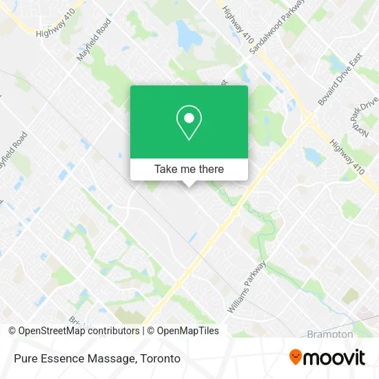 Pure Essence Massage map