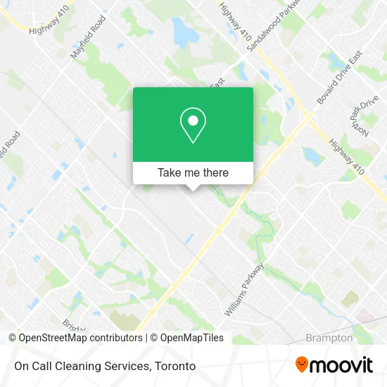 On Call Cleaning Services map