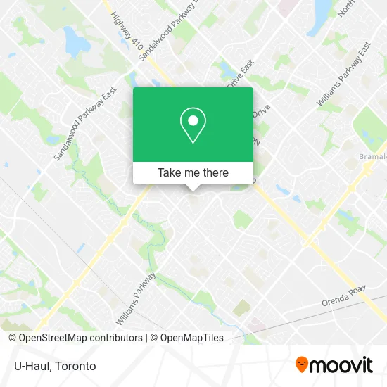 U-Haul map