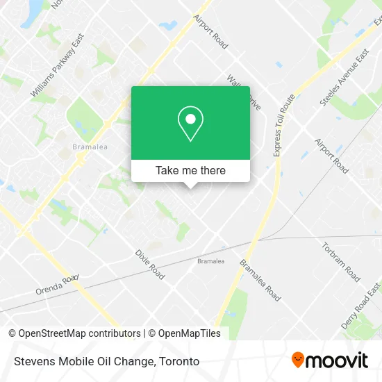 Stevens Mobile Oil Change map