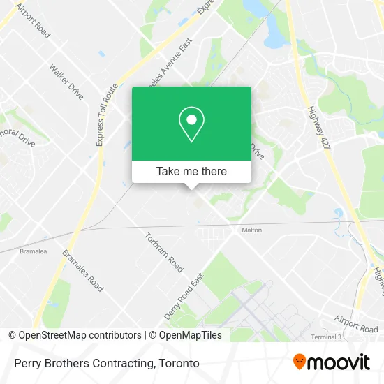 Perry Brothers Contracting map