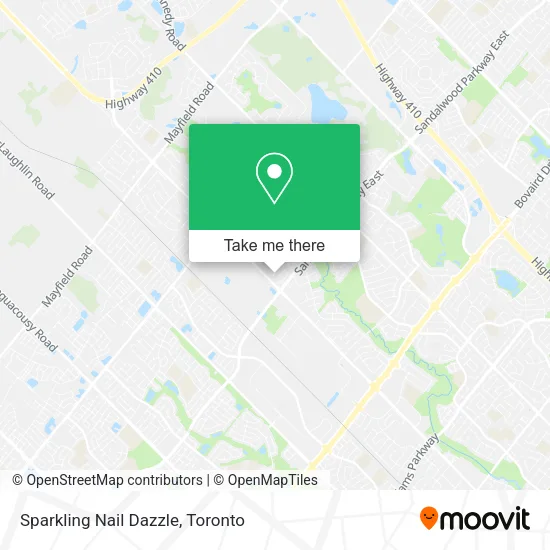 Sparkling Nail Dazzle map