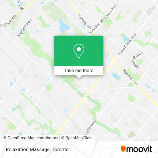 Relaxation Massage map