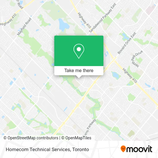 Homecom Technical Services map