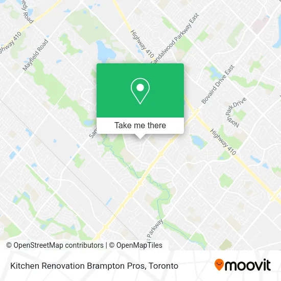 Kitchen Renovation Brampton Pros map