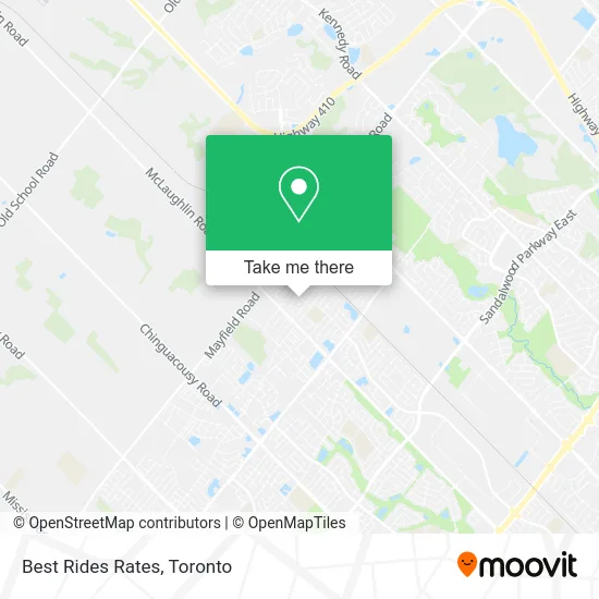 Best Rides Rates map