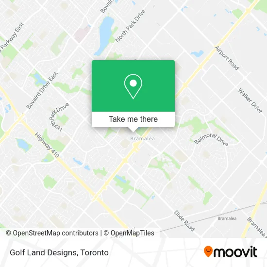 Golf Land Designs map