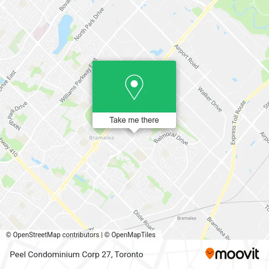 Peel Condominium Corp 27 map