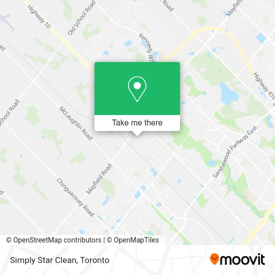 Simply Star Clean map