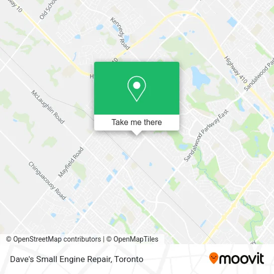 Dave's Small Engine Repair map