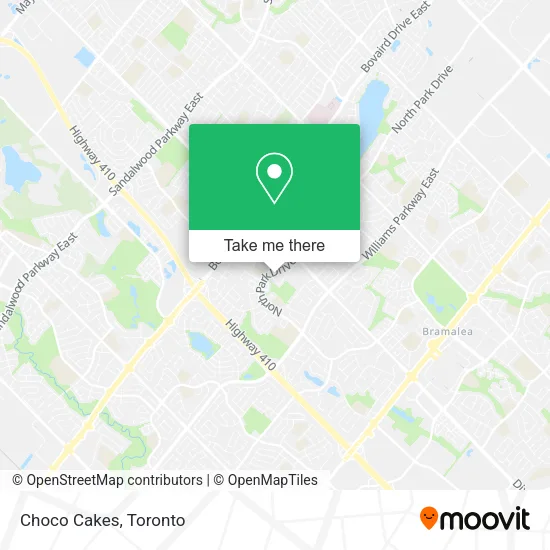 Choco Cakes map