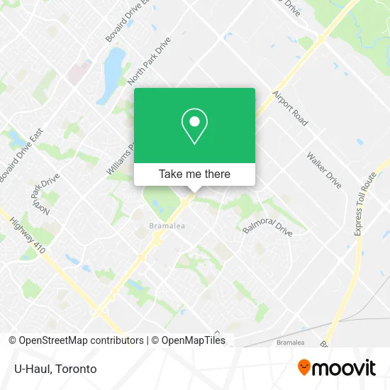 U-Haul map