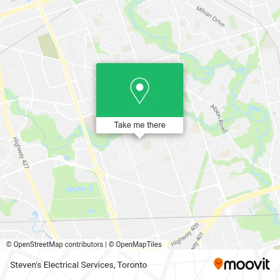 Steven's Electrical Services map