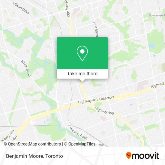 Benjamin Moore map